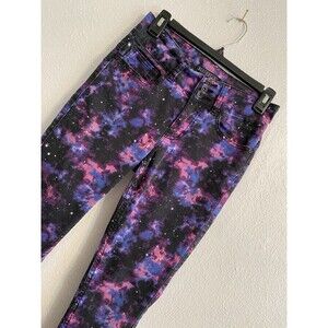 Hot Topic Blackheart 3 Starry Night Pants Goth Witchy AOP Emo Indie Rave F23